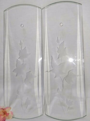 Beveled Glass Panel Chandelier Lam Part IVY DESIGN lot of 2