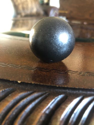 LAMP SHADE FINIAL Oil Rubbed Bronze Wood  1.25” Round