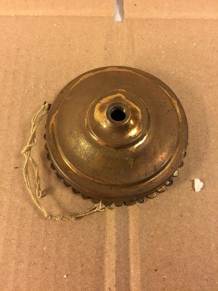 Antique Brass Font Holder for Hanging Prism Lamp