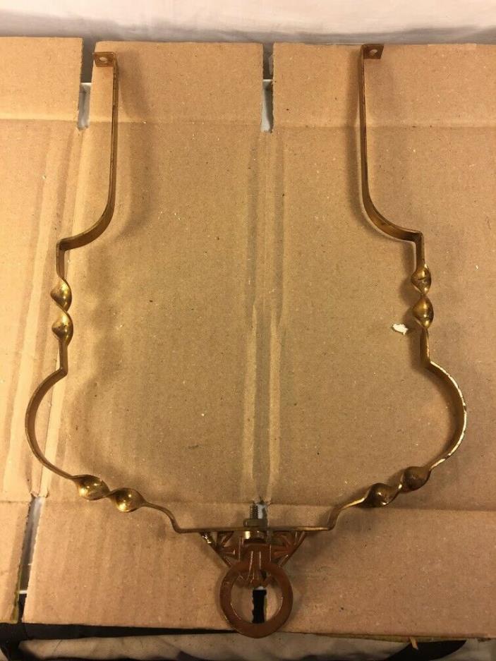 Antique Brass Frame to Hanging Prism Lamp 2