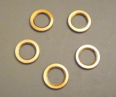 (5) Solid Brass Knurled Nut .70