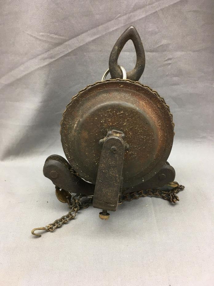 Antique Oil Kerosene Lamp Chain Pulley Clutch Extender