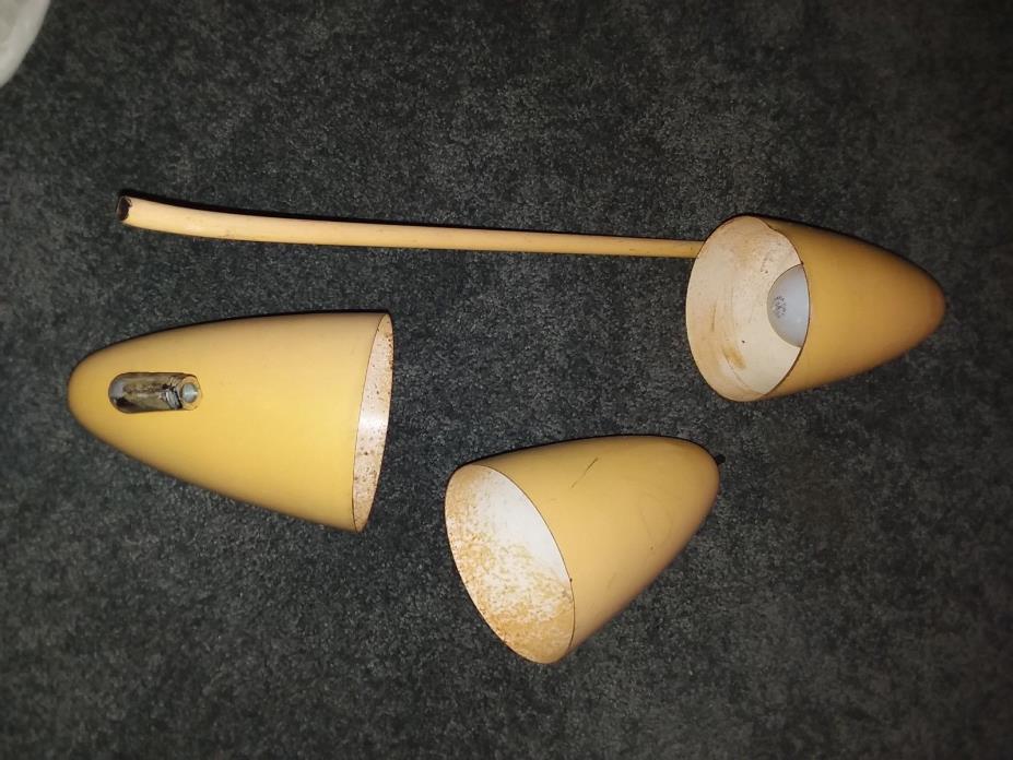Mid Century Atomic Space Age Bullet Cone Floor Lamp Light Art Deco for Parts