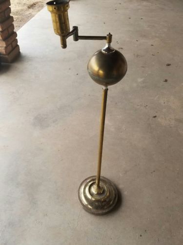 Vintage Brass Bridge Floor Lamp .For steam punk work. RARE TYPE . L&P LAMP CO. T