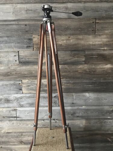 Vintage Thalhammer Camera Film Wood Tripod Hollywood Movie Style