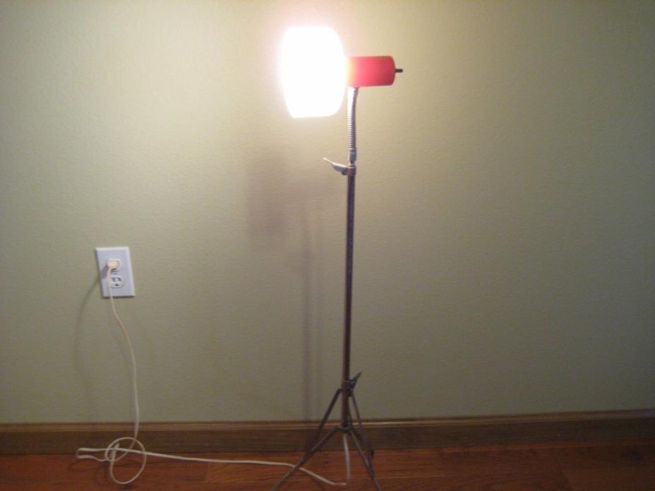 vintage mid century Tripod Style Adjustable Floor lamp