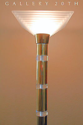 RARE!! MID CENTURY ITALIAN GAETANO SCIOLARI LUCITE BRASS FLOOR LAMP! VTG MODERN