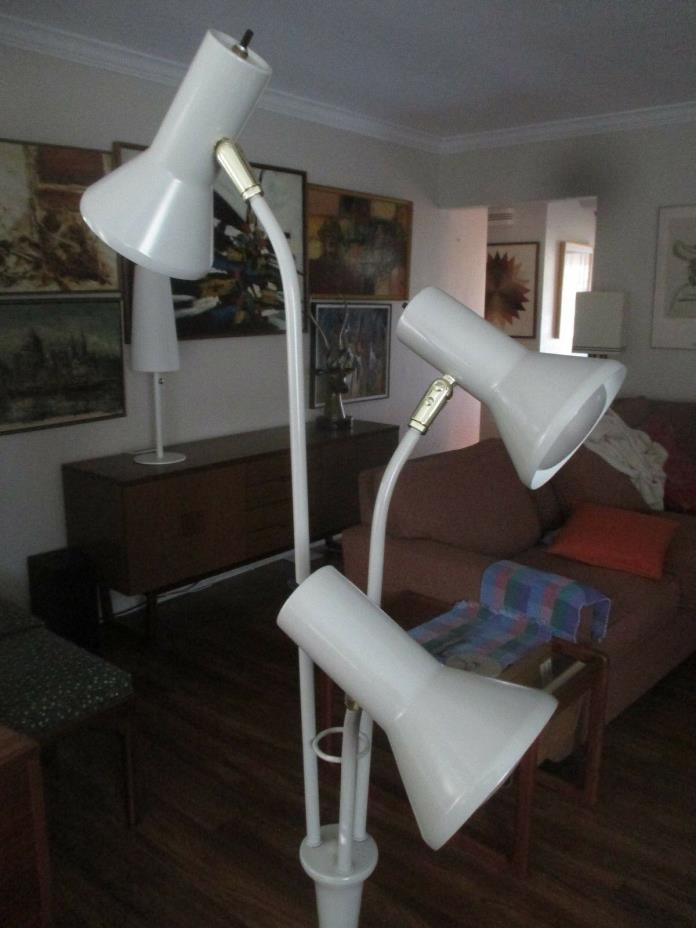 1960s 3 HEAD SPACE SHUTTLE FLOOR LAMP Retro Mid Century Mod NASA Atomic Eames