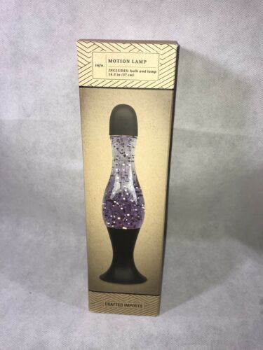 Crafted Imports Motion lava Lamp Black Purple Sparkle new bedroom dining