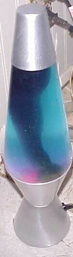 Lava Lite Lamp Aquamarine Blue 14