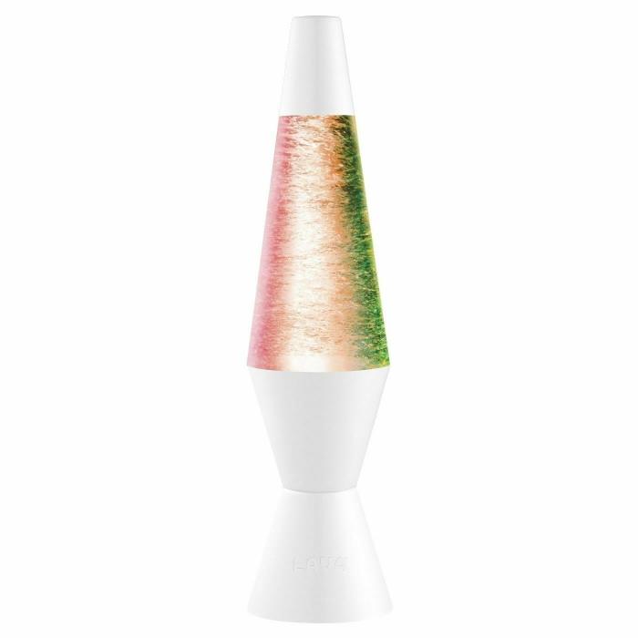 NIB Lava Lamp Instant Action Mini NEON Vortex Lamp 3 color Changing Glitter