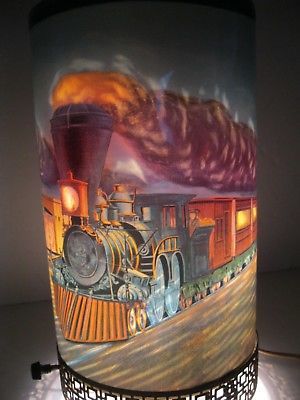 VINTAGE MOTION LAMP  L. A. GOODMAN TRAINS RACING 1957 ROUND COMPLETE WORKS