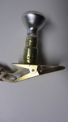Vintage Brass Pat Products, Division K & McD Inc. Clamp Lamp