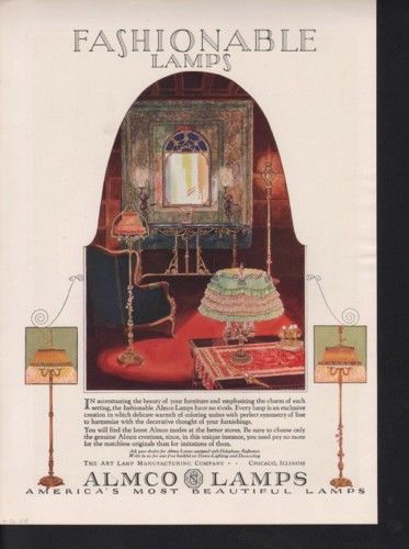 1926  LAMP ALMCO FASHION HOME DECOR HEH LIGHT   AD 10775