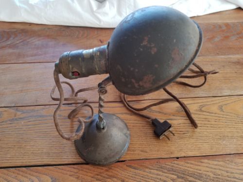 Vintage Antique Industrial GACOR Handi Lamp Task Lamp  Adjustable All Original