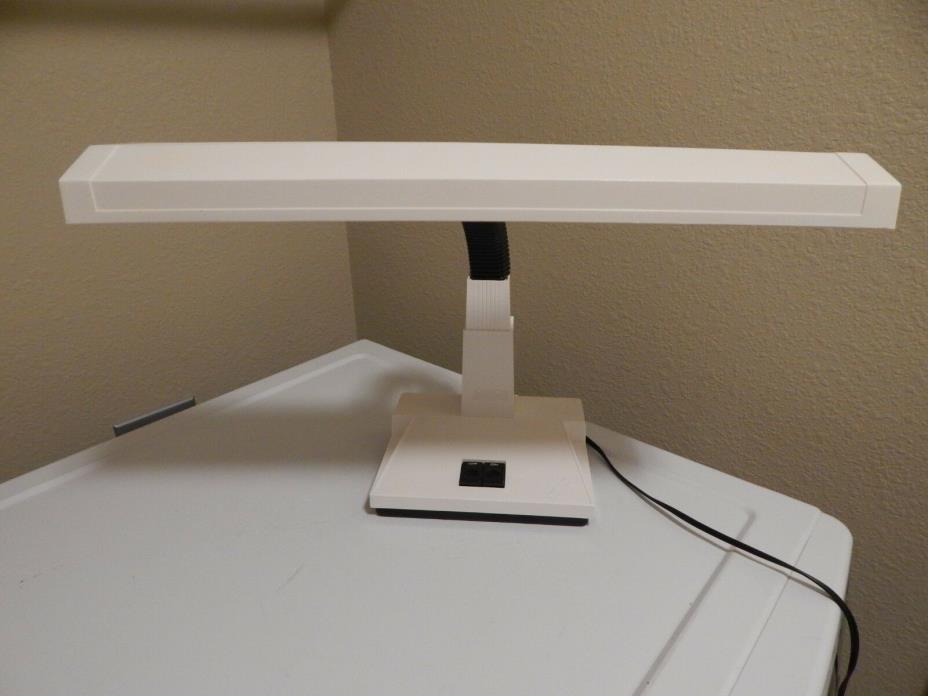 Portable Adjustable Florescent Desk Table Lamp Light, Plastic Base and Housing