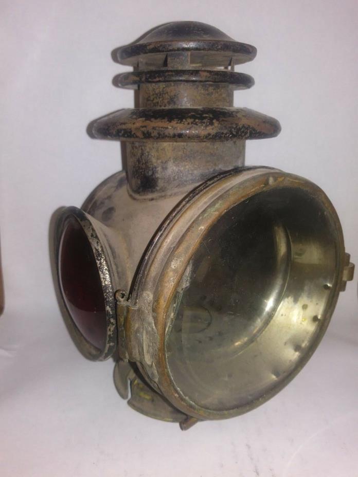 antique brass safety carriage lamp boat kerosine