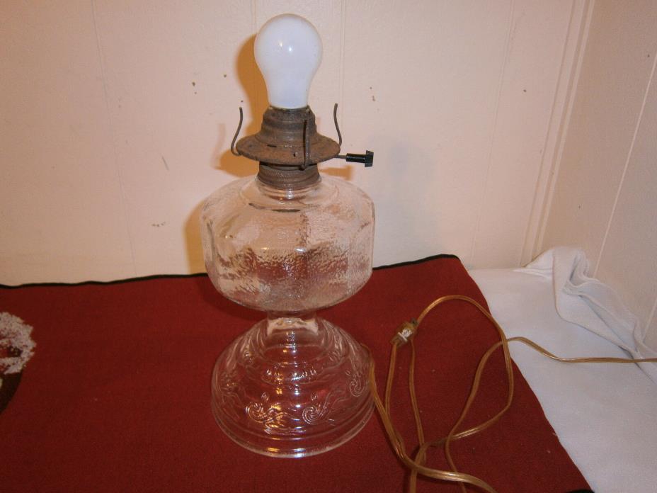 Vintage Converted Kerosene Lamp