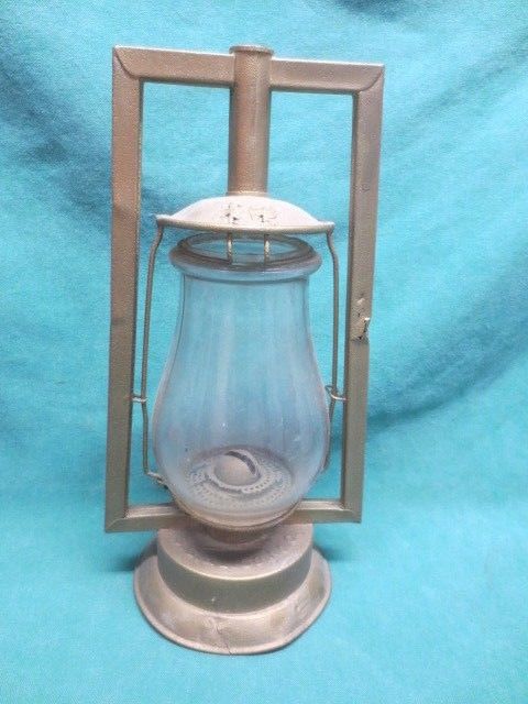 antique S G & L Barn Kerosene Lantern #0 Square Tubular - GLOBE ONLY!!