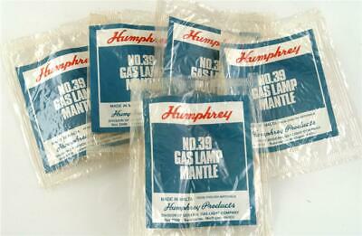 Vintage Humphrey #39 Lamp Mantles, Made in Malta, Lot of 5 NOS,NIP