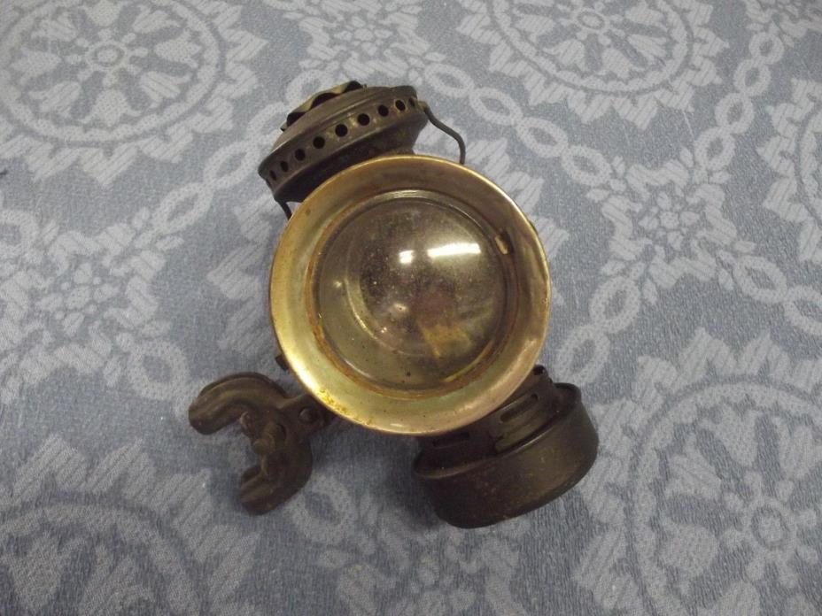 Antique Buggy Auto Lamp Lantern 1908-1914 Dietz Eureka WWI Era Kerosene Red Lens
