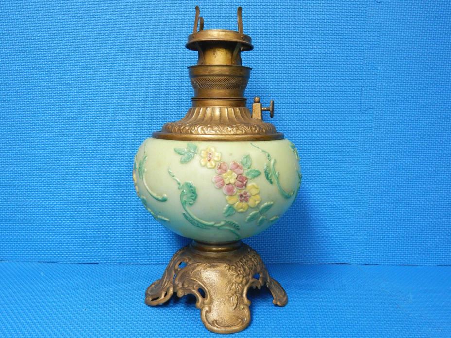 COSMOS PATTERN ROYAL OIL LAMP VINTAGE ANTIQUE U.S.A.