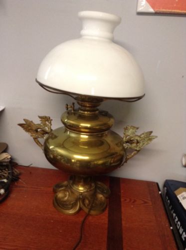 Vintage B&H Brass Dragon Victorian Lamp 1800's ?