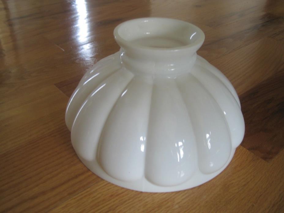 Aladdin Glass White LAMP SHADE  Antique 9
