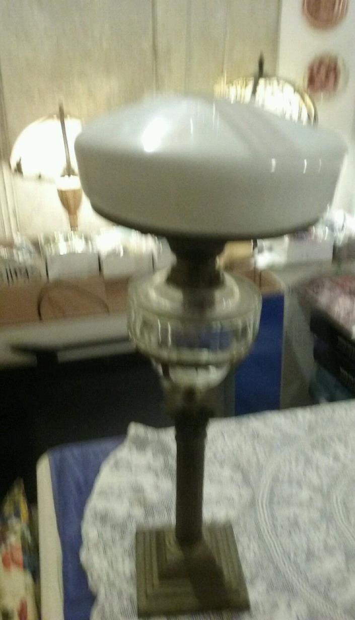 RARE  BRASS OIL LAMP MUSEUM QUALITY