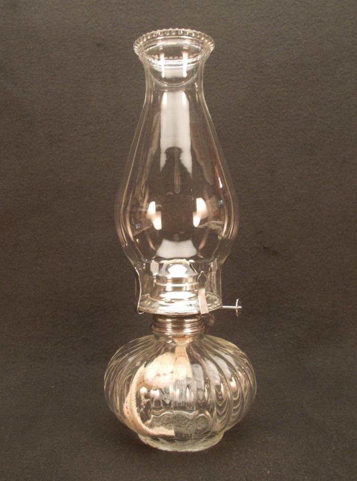 Clear Glass Lamp Light Farms Oil Lamp Model 330 Made in the USA