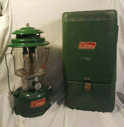 Vintage Coleman Lantern with Origianal Metal Carrying Case
