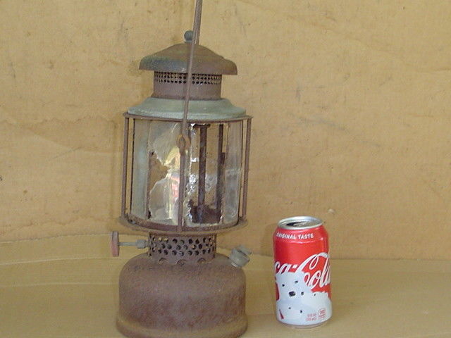 Vintage Unknown Nulite? LANTERN MICA globe rustic kerosene gas 1920's antique