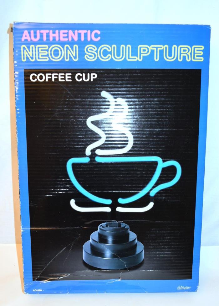 AUTHENTIC  COFFEE CUP NEON SCULPTURE - NIB