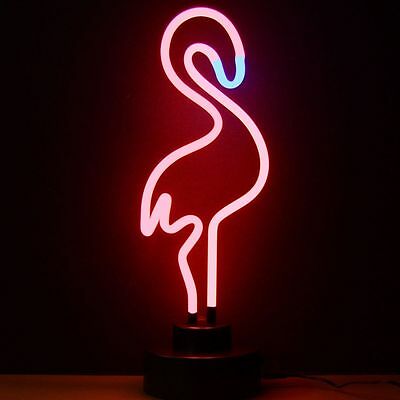 New neon tropical Florida type Flamingo sculpture lamp light display Free Ship