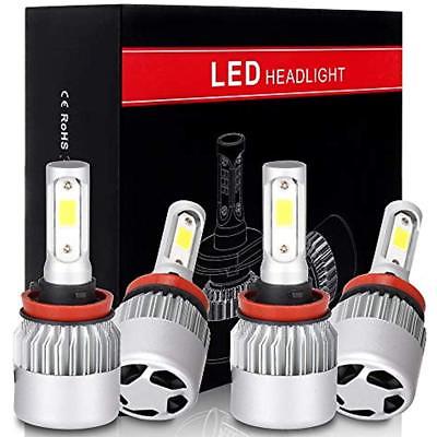 Headlight Covers H11+H11 LED Bulb Super Bright Cree White Auto Headlamp Kit High