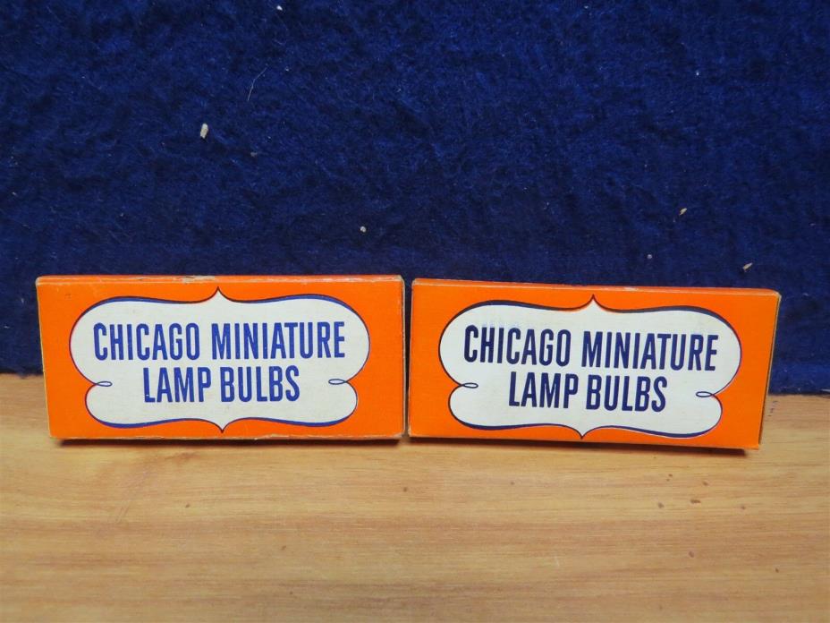 FOR LIONEL CHICAGO MINIATURE LAMP BULBS #PR6 X 2 BOXES   LV1427