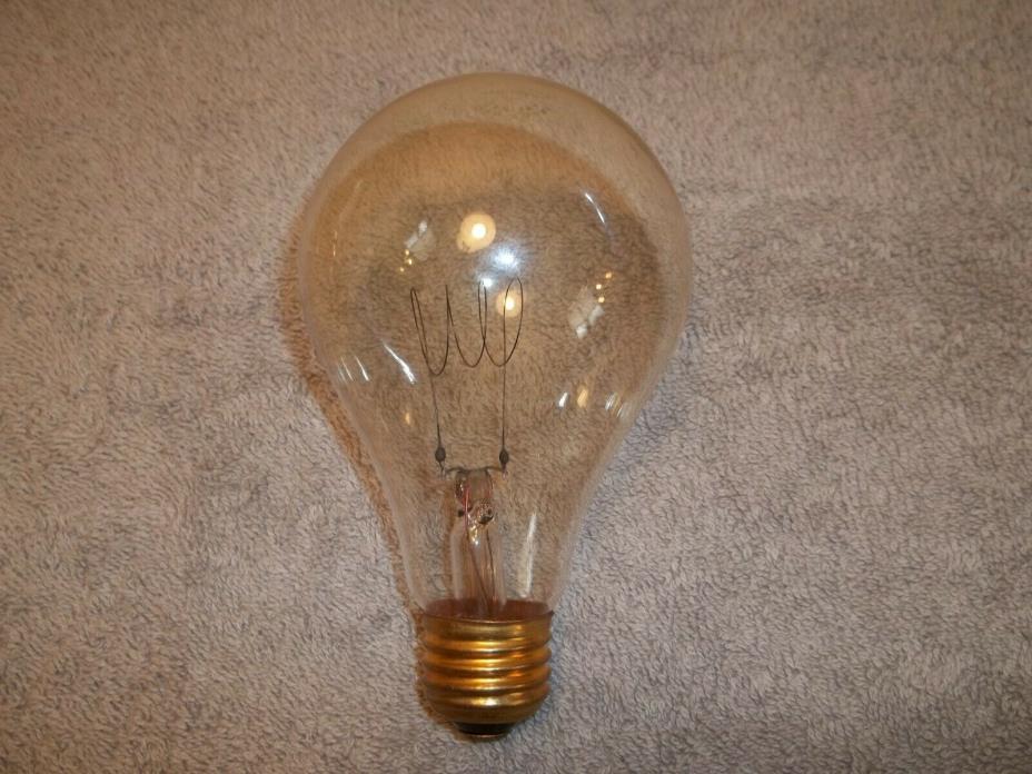 Vtg 1950's MUNDER 200 Watt Kas-Kel Infra-Red Edison Style Filament Light Bulb