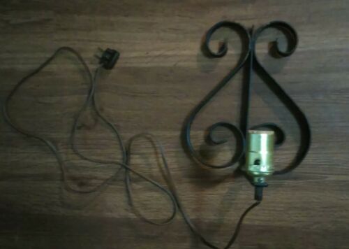 Vintage Electric Cast Iron Wall Sconce