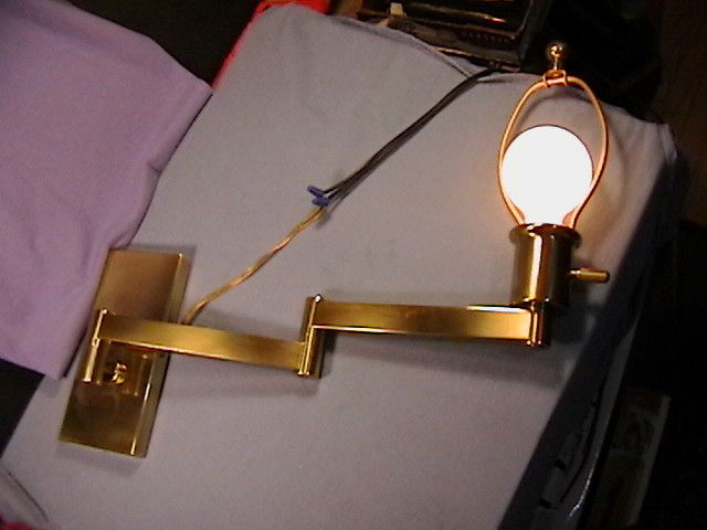 Vintage Frederick Cooper Brass Wall Sconce Lamp Mid Century Regency with Dimmer