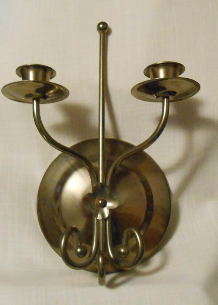 Brass Wall Sconce Candle Holder