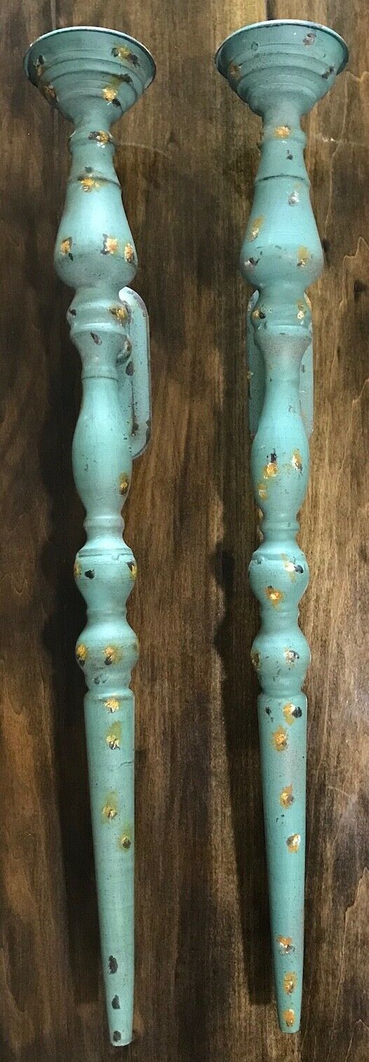 Antiqued Wall Sconces - Set of 2