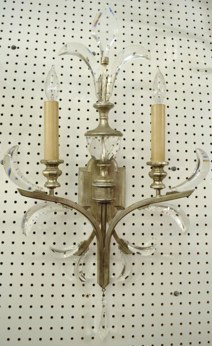 Pair Fine Art Lamp Contemporary Large High Quality Crystal Sconces Price for pr.