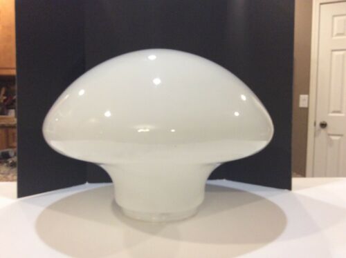XL Vintage White Milk Glass Lamp Shade for schoolhouse light fixture globe 16