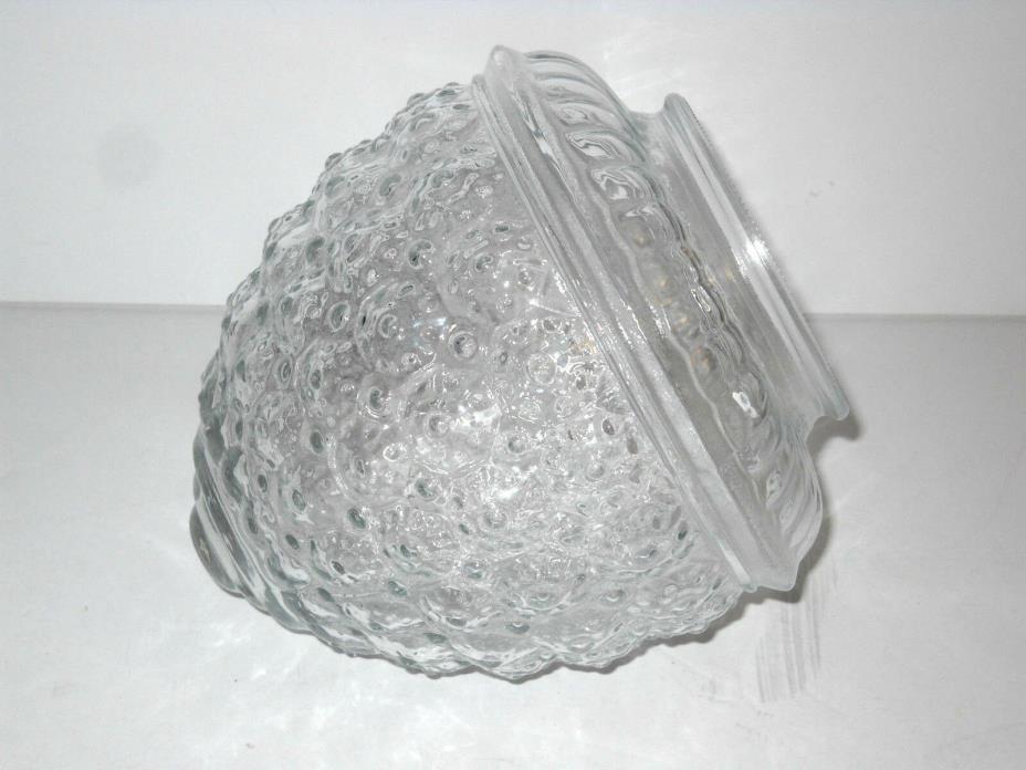 Vintage Clear Glass Acorn Shape Porch / Ceiling Globe Light Fixture Cover Shade