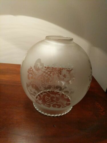 Vinyage Etched Glass Ball Lamp Shade
