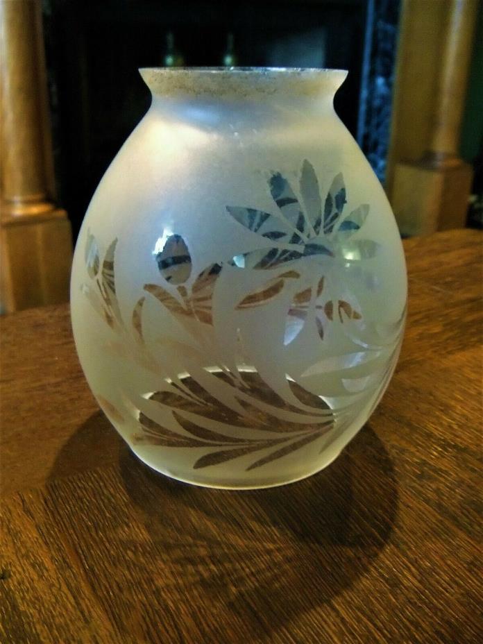 Etched  Antique  LAMP SHADE 2 1/4