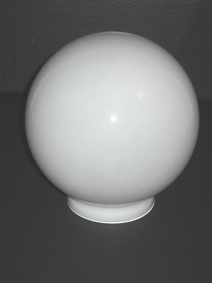 Vintage White Milk Glass Globe Round Light Shade  6