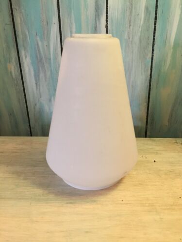 Vintage White Mid Century Tension Pole Lamp Shade Replacement Glass Globes MCM