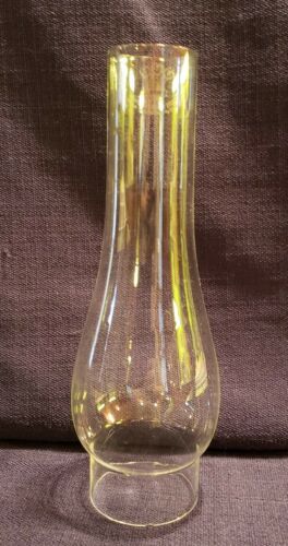 Vintage Three Feathers Glass Oil/Kerosene Lamp Chimney 10 1/8