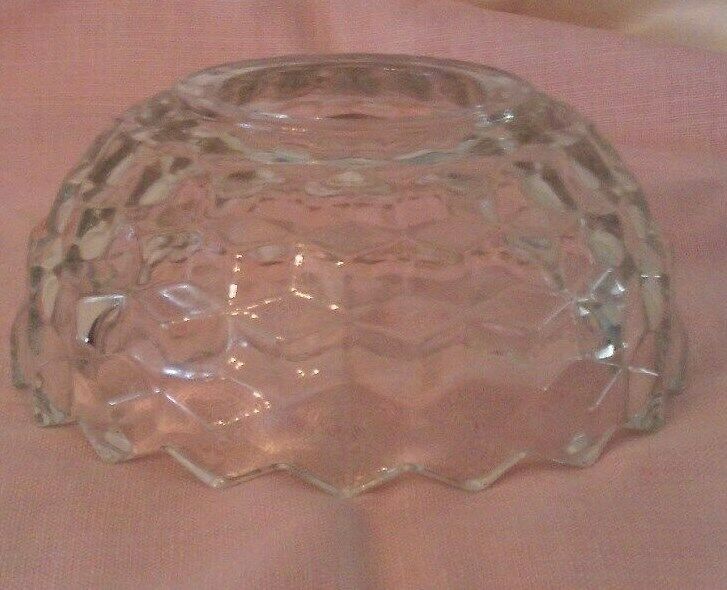 Lamp Shade Only Made of Clear Glass Easter Look, Replacement Parts, Antique
